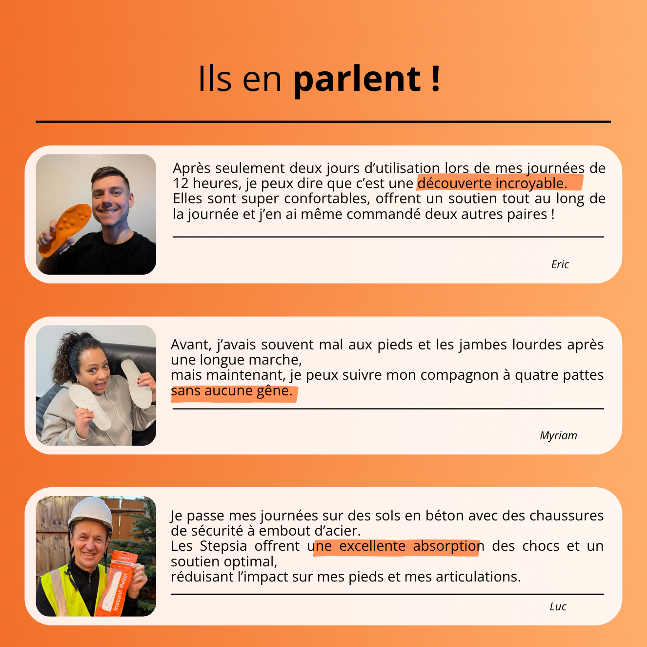Semelles orthopédiques anti-douleur ANCIEN